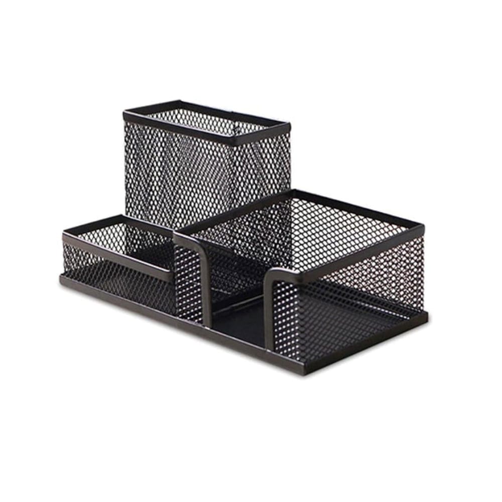 Super Deal Metal Mesh Desktop Organizer, Black