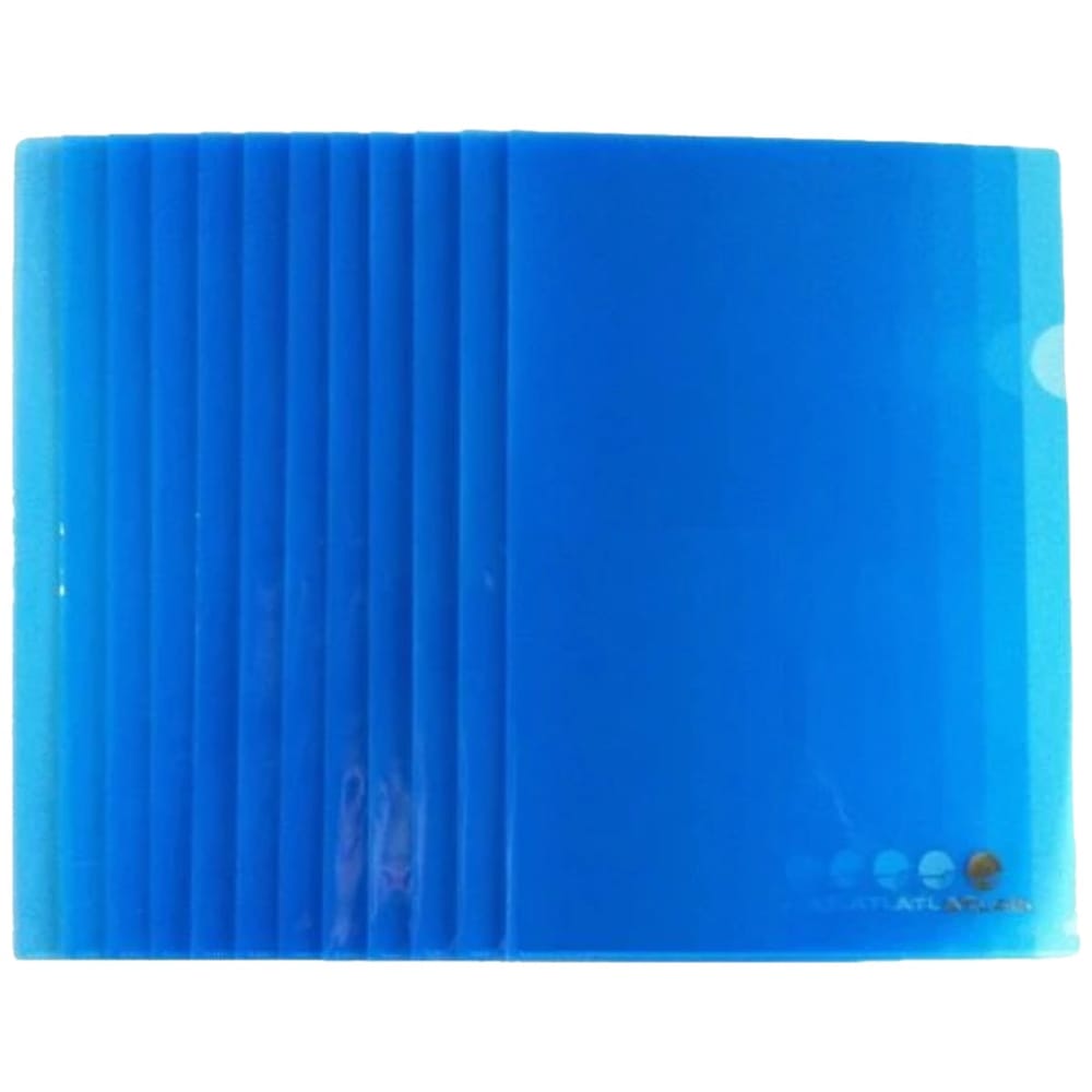 Atlas Clear L Folder A4, 12/pack, Blue
