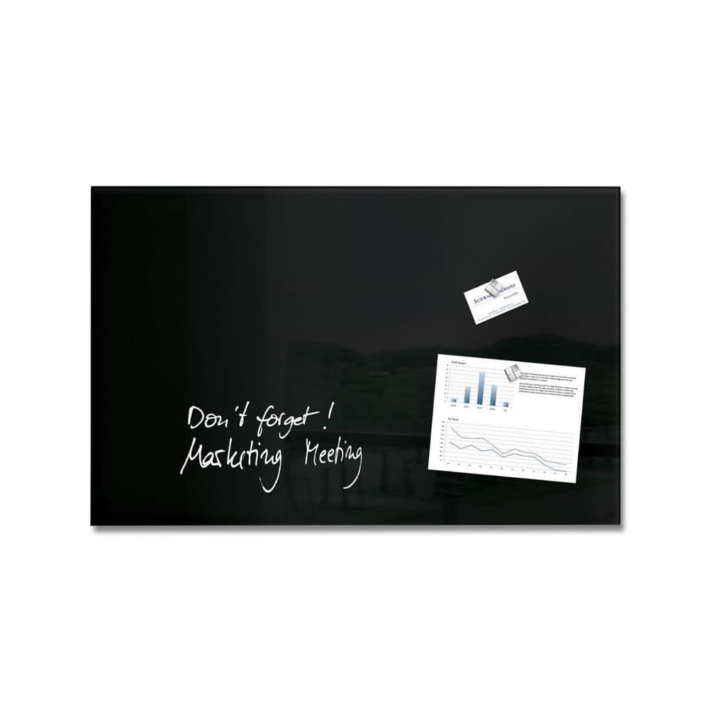 Sigel Magnetic Glass Board ARTVERUM, 78x48cm, Black