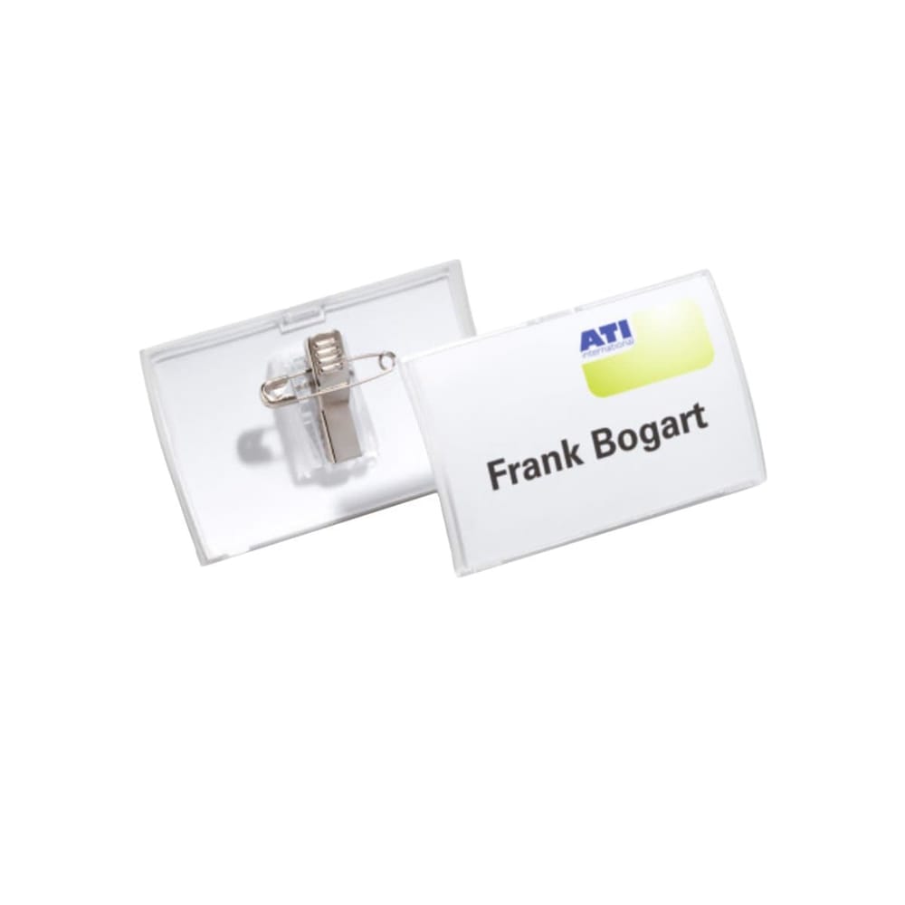 Durable CLICK FOLD Name Badge with combi clip, 75 x 40 mm - Durable