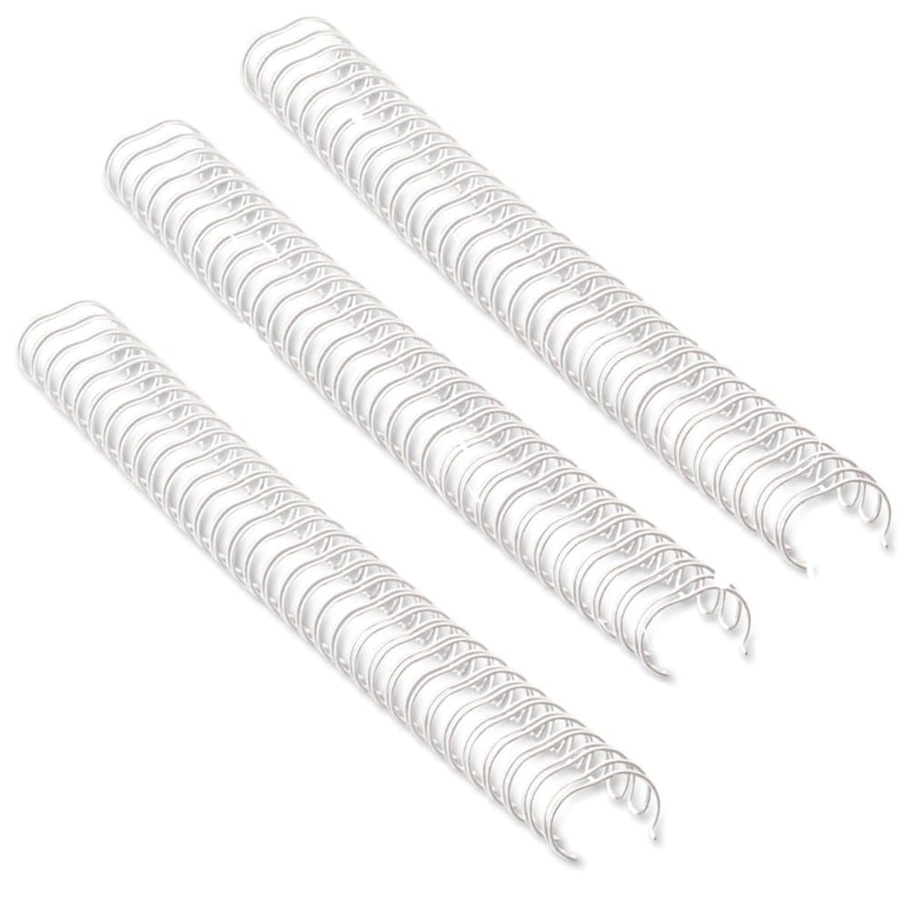 Fellowes Wire Binding Rings 3:1", 34 Loops, White