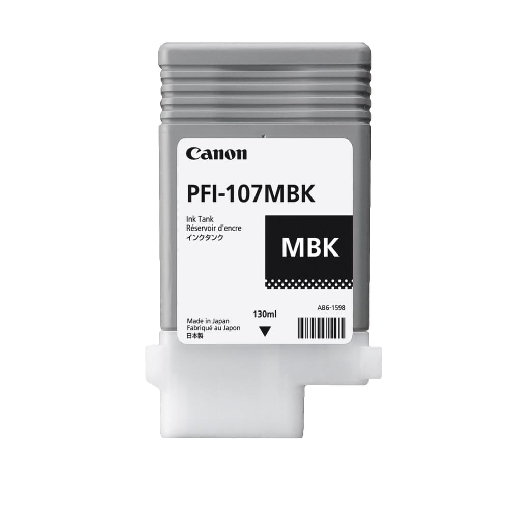 Canon PFI-107MBK Matte Black Ink Tank 130 ml - Canon