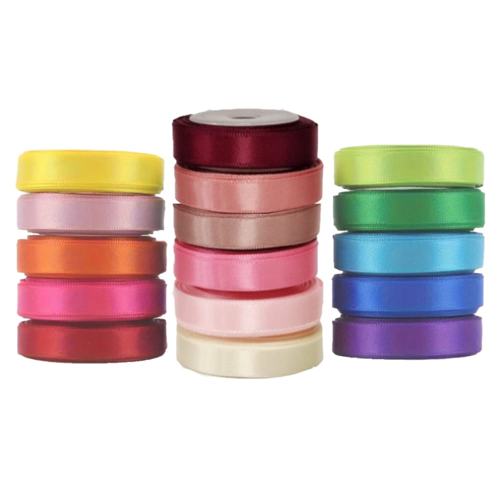 Satin Ribbon, 9mm x 5yards, Various Colors