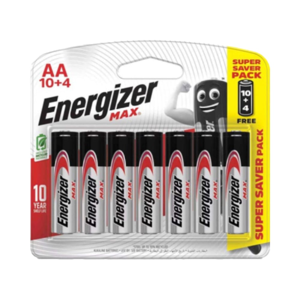Energizer Alkaline Battery 10+4/pack