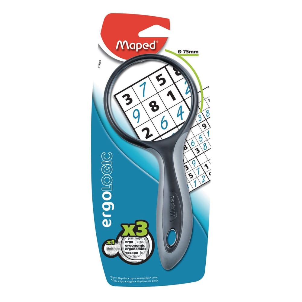 Maped Magnifier, 3x optical magnification,  75mm diameter glass