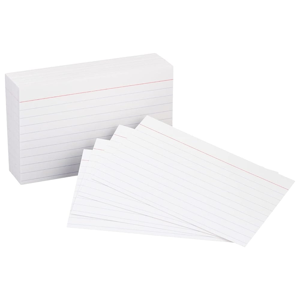 FIS Index Cards 4x6 inches, 240gsm, 100/pack, White