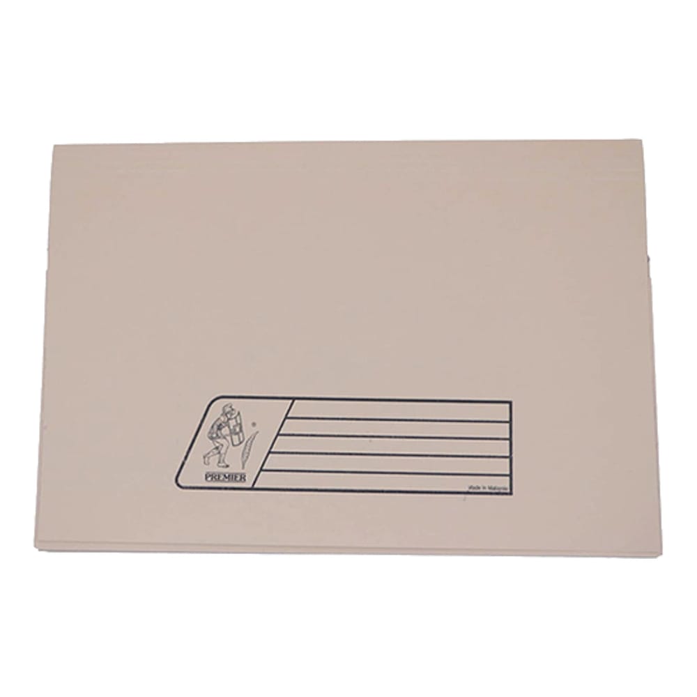 Premier Document Wallet Full Flap, 285gsm, FS, Buff