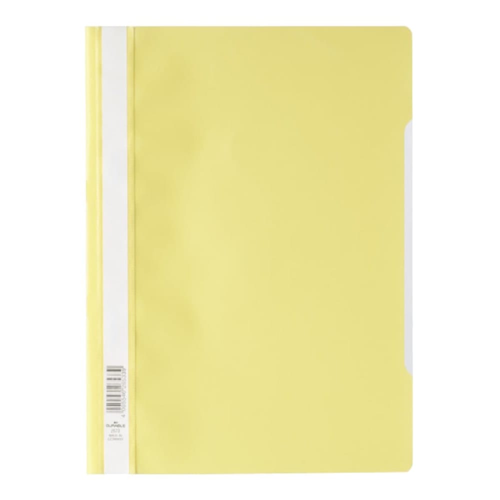 Durable Clear View Folder  - Economy A4, Yellow