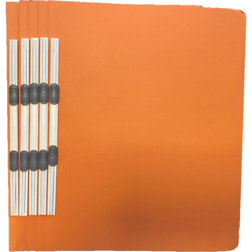 Premier Flat File with Plastic Bar, 5/pack, Orange